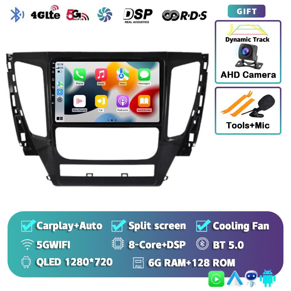 Android 14 Carplay Auto WIFI+4G For Mitsubishi Pajero Sport 3 2016 - 2018 Car Radio Multimedia Player Stereo GPS 2DIN Head Unit