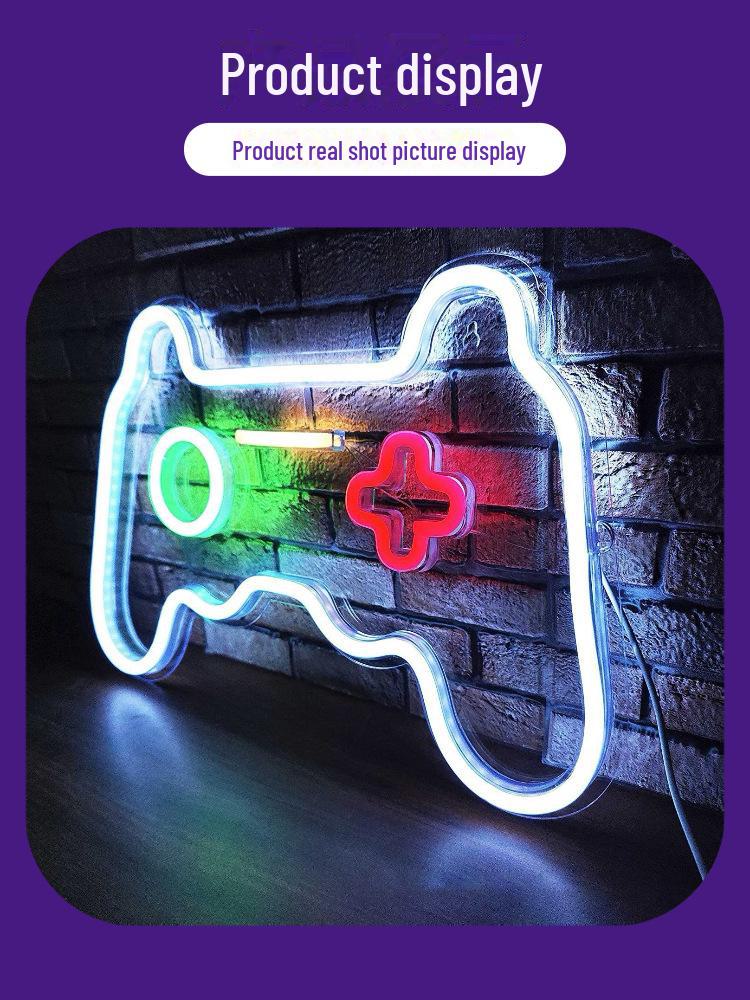 Neon Game Console Crown Bear Claw LED Light – Decorative Net Celebrity Mood Light