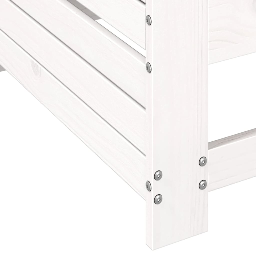 Garden Sofa with Armrests and Side Table Solid Pine Wood