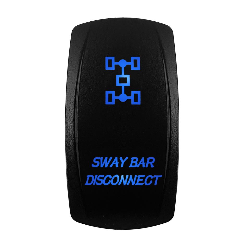 12V/24V Blue LED Rocker Switch Spot/Fog/Side Lights/Power/Inverter/Fan Toggle Waterproof On-Off | On-Off-On Switch Switches4