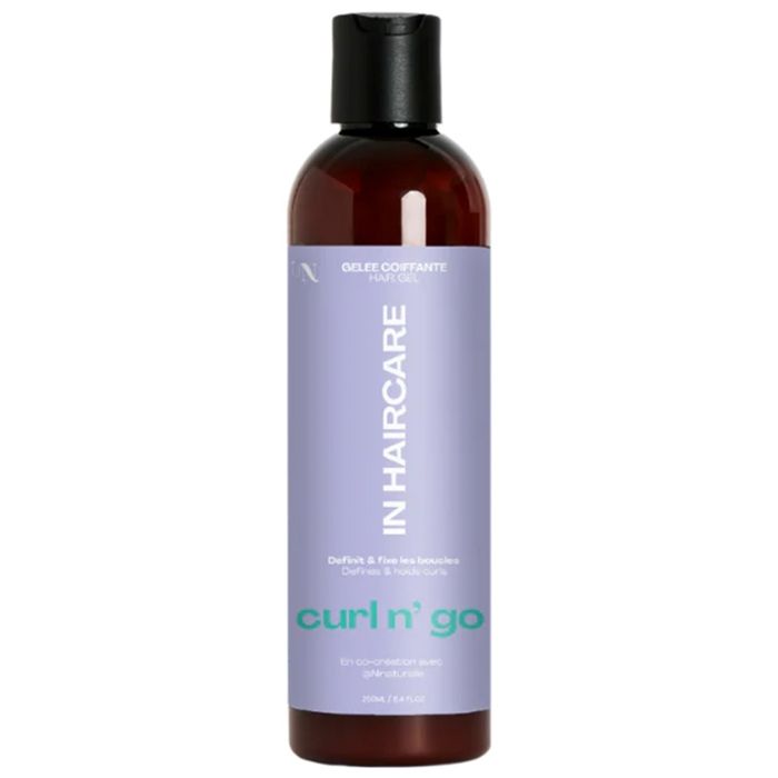 Gelée Coiffante - IN HAIRCARE - Curl N' Go - 250mL - Sans Parabène - Hydratante - Fixante