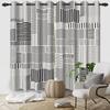 Light Blocking Abstract Geometric Curtains Minimalist Design Bedroom Living Room Window Decoration Hotel Home Drapes Curtain Set Of 2 Modern Made