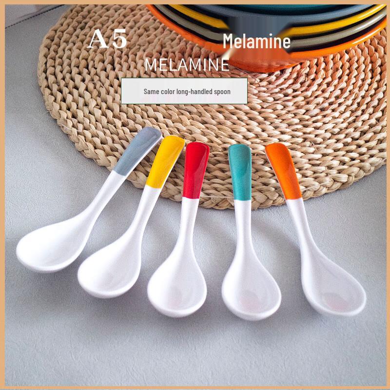 Jingqingfu A5 Melamine Dual-Color Conical Noodle Bowl