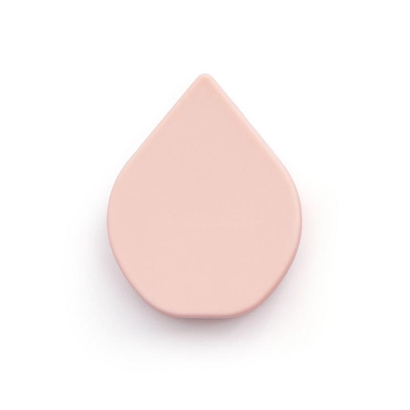 Water drop shape silicone shampoo brush head cleaning massage comb hair washing brush розовый