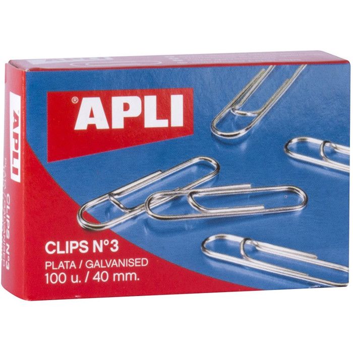 Box of 100 Paper Clips 40 Mm