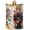 Kawaii Hanako Kun Japanese Blanket Travel Office Flannel Throw Blanket For Home Decor Warm Soft Quality Bedspread Gift Idea
