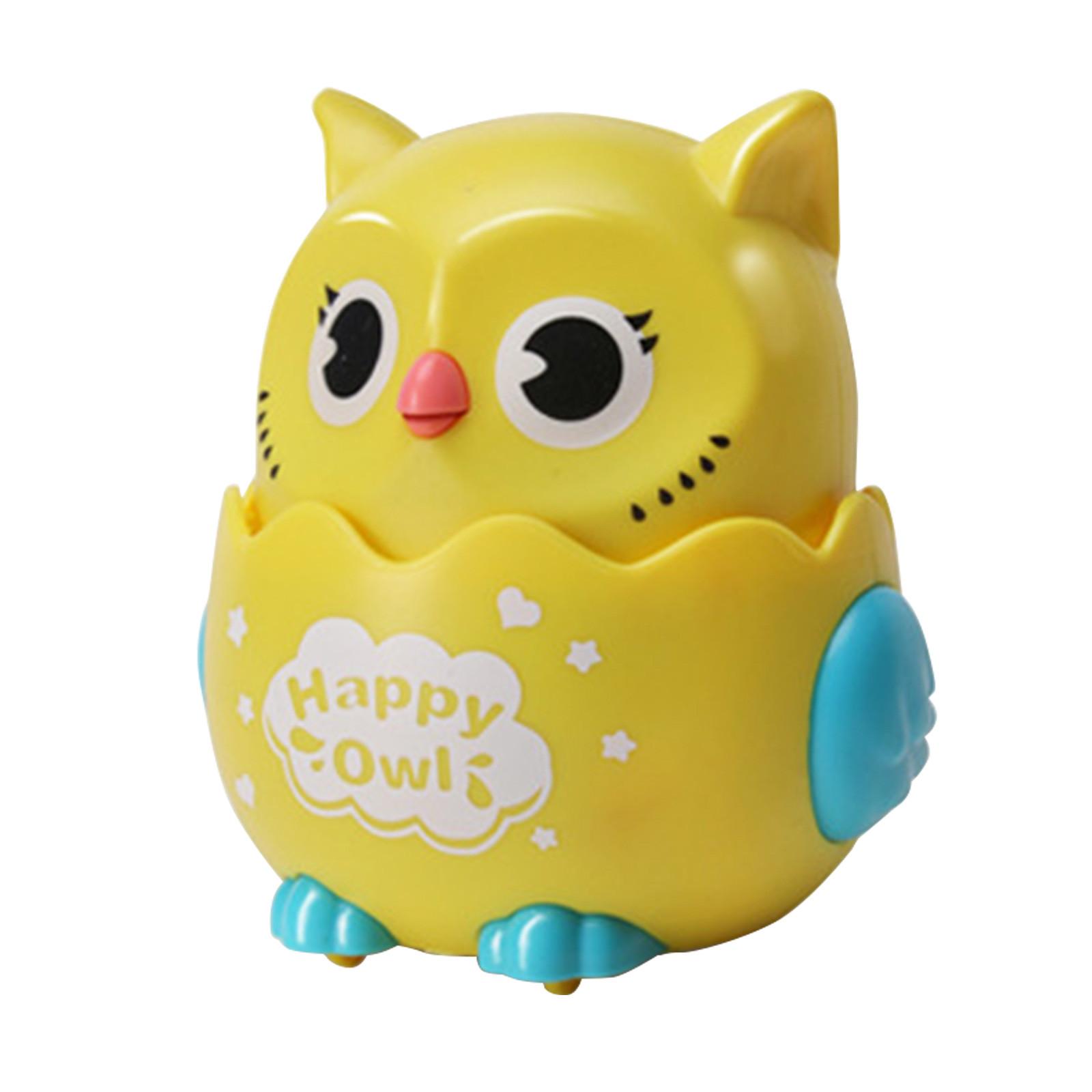 

Нажимающая игрушка-сова, маленький и портативный подарок, милый партнер-сова для детей жёлтый