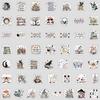 50 Books Series Graffiti Stickers Water Cup Computer Suitcase Waterproof Decorative Stickers DIY Book Stickers
