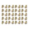 40Pcs Wooden Bee Buttons Cartoon Decorative Embellishment for Sewing Knitting Scrapbooking