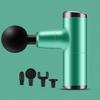 Mini Fascia Gun Deep Tissue Vibration Pain Relief Device 4 Replaceable Massage Heads Usb Body Massager