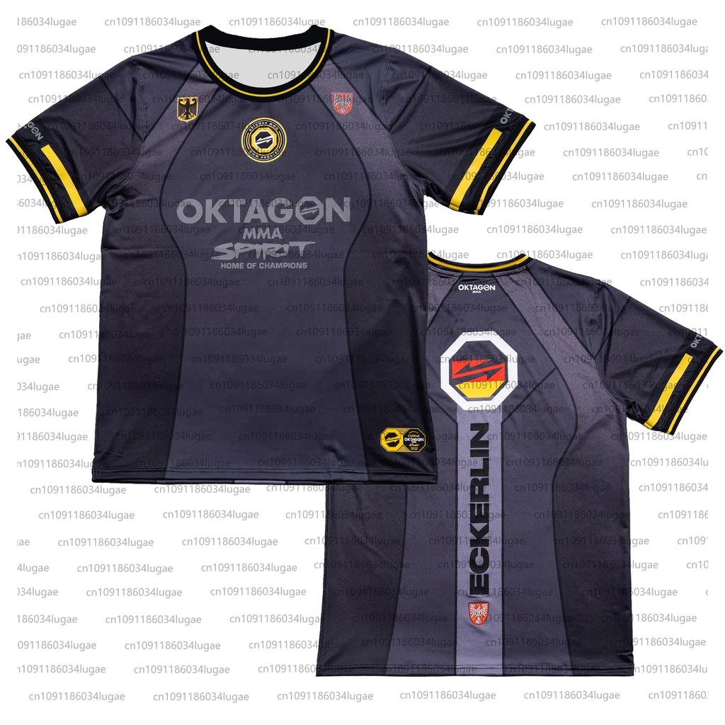 2025 Summer Print OKTAGON Fighting Fighter Fans Uniform Men Women Breathable Round Neck Short Sleeve Man Casual T-shirt Jersey
