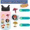 200 Cartoon Watercolor Mushroom Graffiti Stickers Suitcase Guitar Without Glue Waterproof Stickers