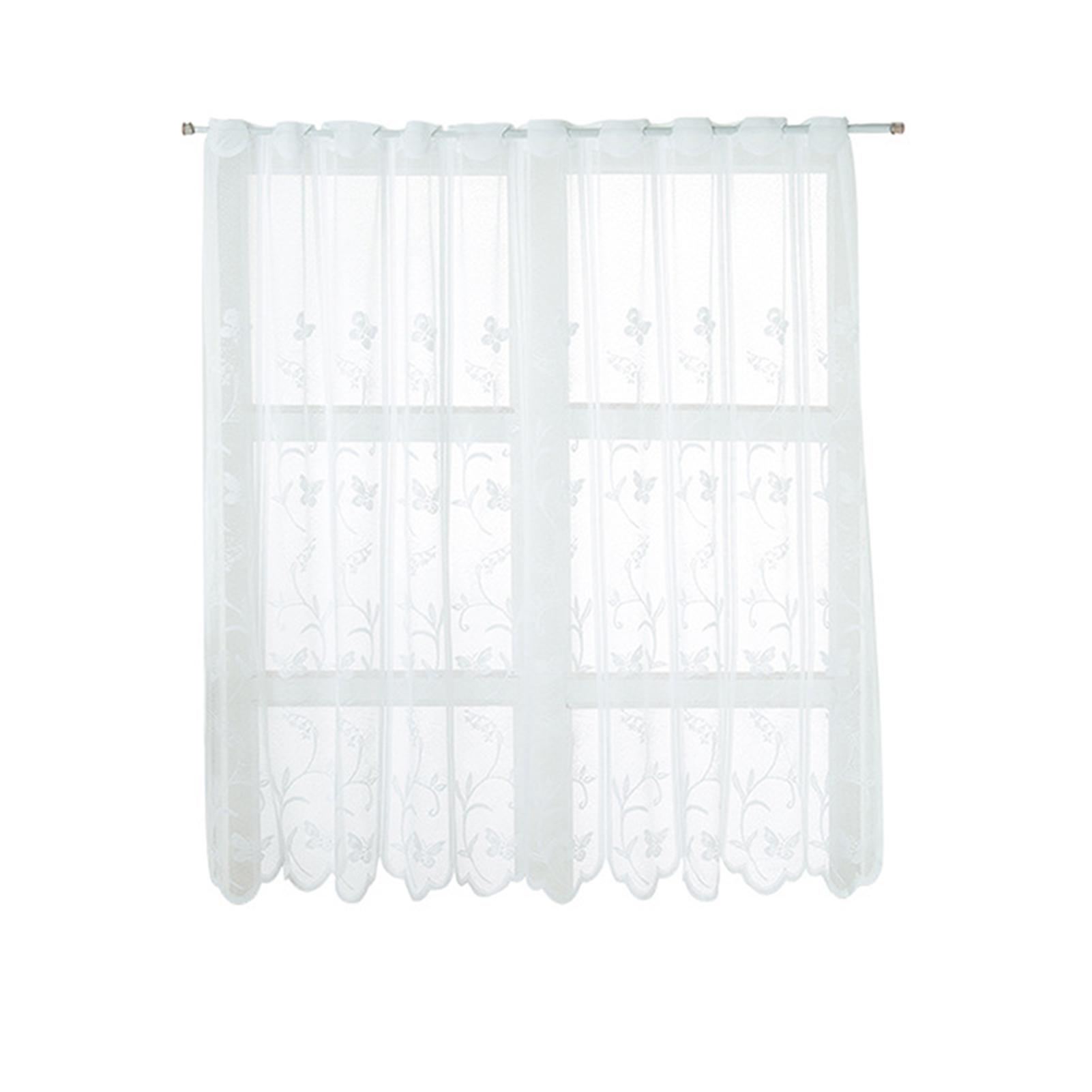 

Белый тюль, занавеска для окна, современный фон, цветочные кружевные прозрачные занавески, вуали для окон, свадебная церемония, вечеринка, домашний декор окна 74x60cm белый