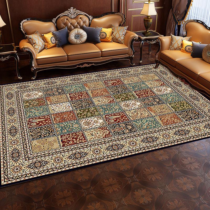 Crystal Pile Bohemian Ethnic Style Living Room Bedroom Sofa Coffee Table Home Fashion Non-slip Carpet