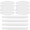 Invisible Door Handle Bowl Anti-Scratch Strip Car Rearview Mirror Transparent Anti-Collision Sticker Bumper Protection