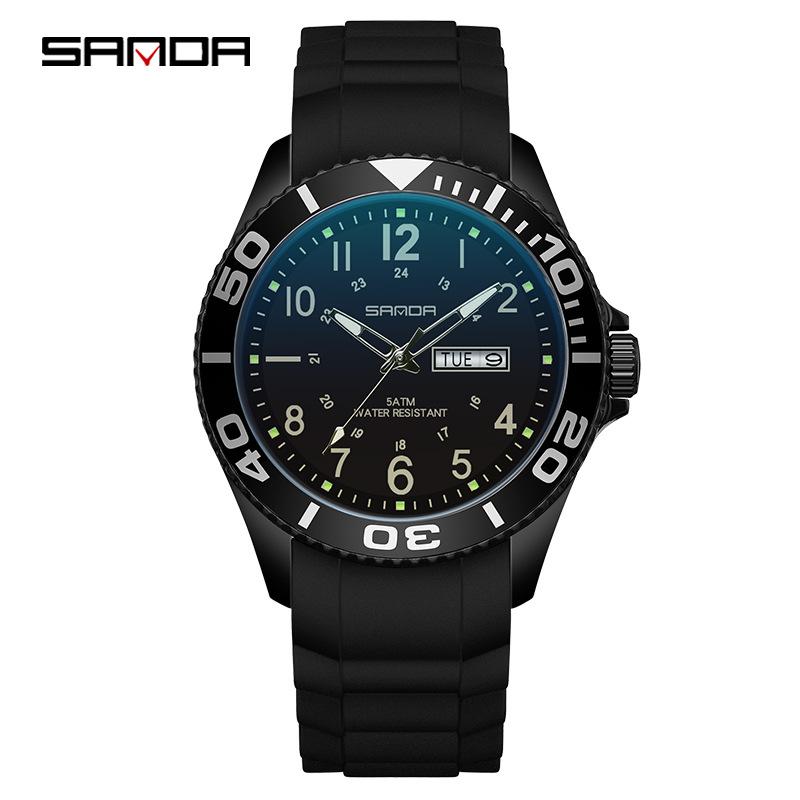 

SANDA 9005 Кварцевые часы для мальчиков и девочек средней школы Крутые водонепроницаемые модные креативные производители