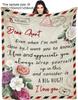 1Pc Gift Blanket To Nana To Grandma Flannel Thin Blankets For Birthday Gifts Mother'S Day Festival Perfect Gifts Four Season Use