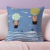 Nordic Modern Anime Pillow Case Anti-dustmite Pillowcase Invisible Zipper Silky Short Plush Sofa Cushion Cover