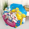 1pc Lively Sailor Moon Automatic Opening and Closing Umbrella - Lightweight 3-Fold Design, Suitable for Fans, Travel, Daily Use, Interesting