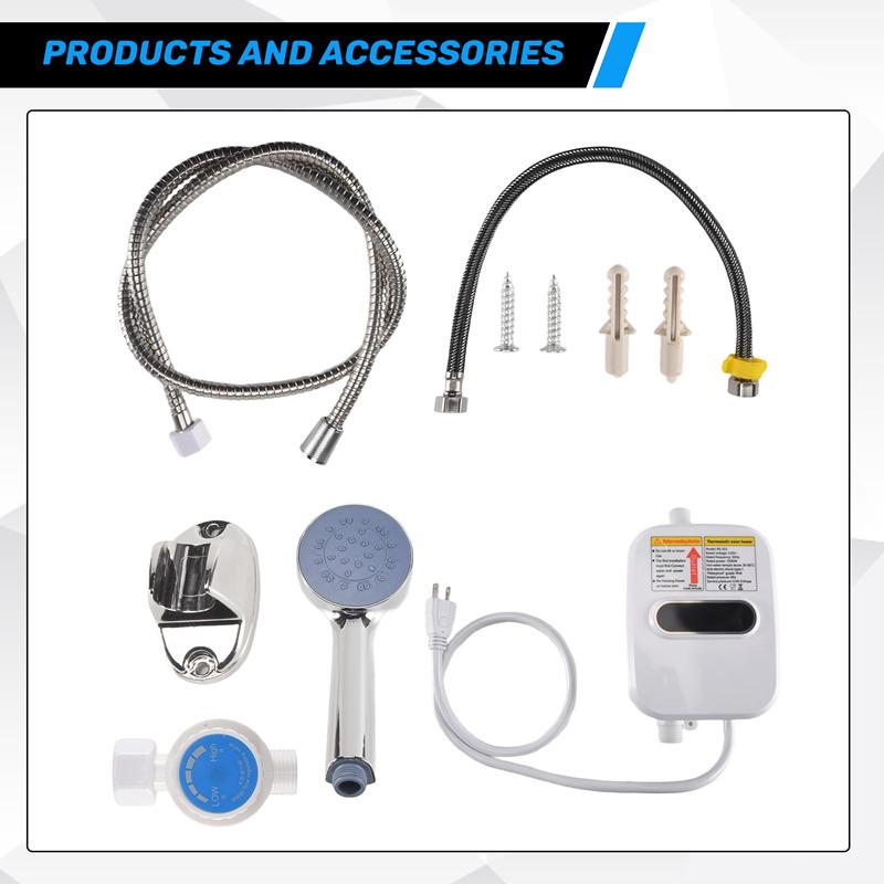 3 Seconds Instant Heating 3500W Electric Thankless Instant Hot Water Heater Bathroom Faucet Tap Heating US Plug 110V