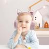 Suefunskry Winter Warm Earmuffs for Women Kids Girls Cute Cat Ear Muffs Foldable Fluffy Ear Warmers Headwear