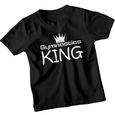 Gymnastics King Boys T-Shirt Kids Sports Gymnastics Tee Cool