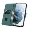 Wallet Case for Galaxy S26+ - Leather/PU, Green, With Lanyard