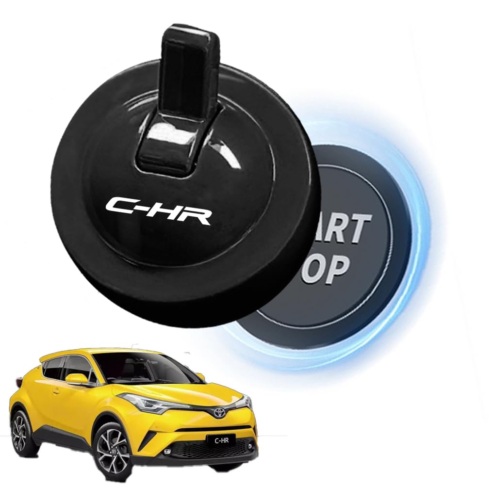 YUYUWA Engine Start Cover for Toyota Innovative and Design for DIY Automotive Zinc Unique Design Button/Lever C-HR (ZYX10, NGX50), Push-to-Start