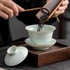 Ru Kiln Style Celadon Sancai Gaiwan Tea Bowl