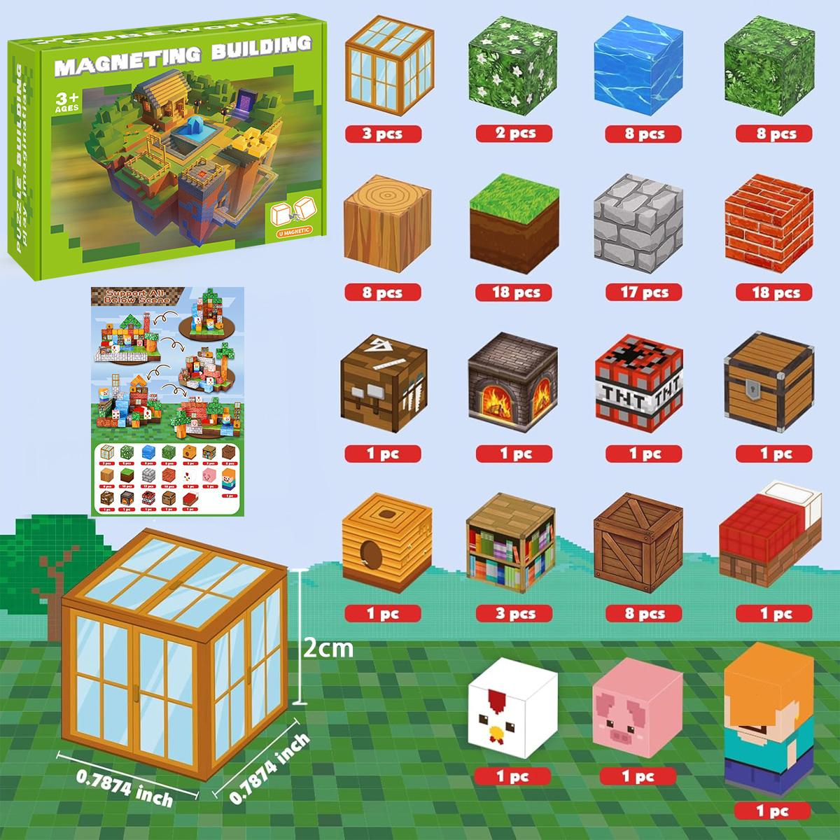 High-Quality Magnetic High-Quality Building High-Quality Block Construction pieces High-Quality Toy High-Quality Mine High-Quality Stacking