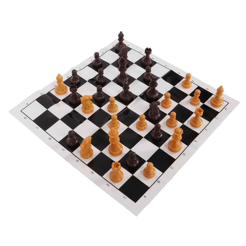 Chess Set International Standard Chess Game Set with Chessboard for Camping Outdoor TravelWood