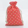 10pcs Cartoon Printing Multicolor Natural Cotton linen Wedding Children's Travel Supplies Cosmetic Sundries Storage gift Bags