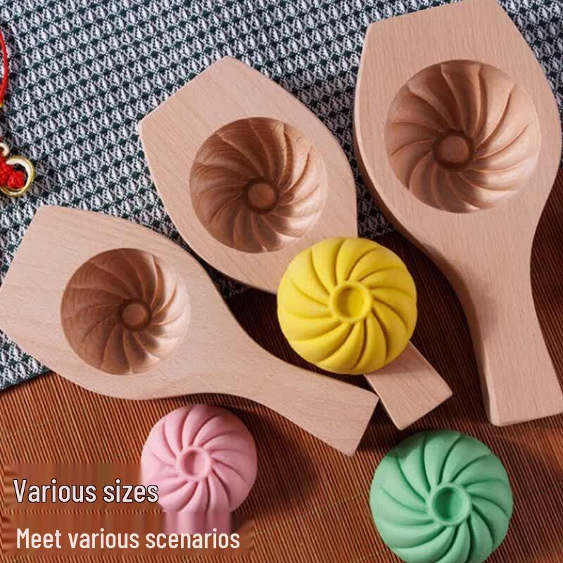 Set di Attrezzi per la Preparazione di Panini Baozi in Legno Massello Youluo