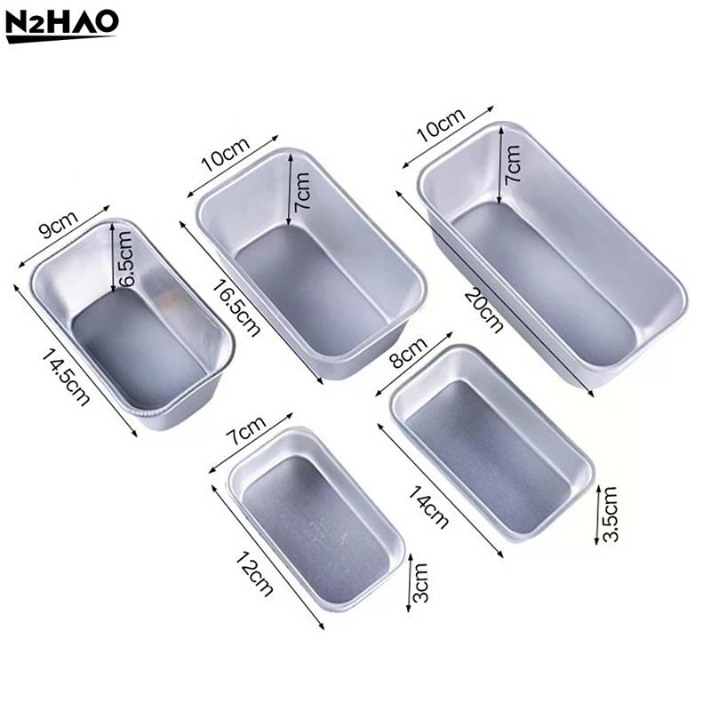 Aluminum Alloy Lunch Meat Preservation Box Cake Baking Tray Loaf Pan Kitchen Baking Tools Rectangular Bread Mold