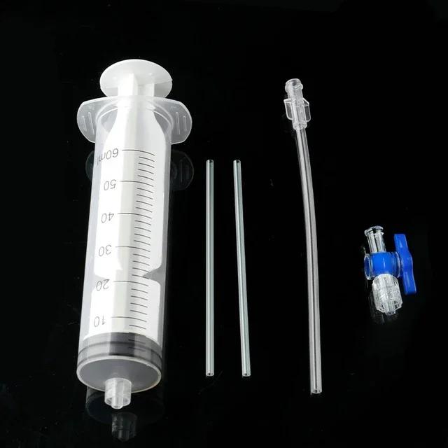 

1set Mountain Bike Tubeless Tyre Sealant Syringe 60ml Bicycle Tire Fluid Injection Tool Cycling MTB Repair Tool Bike Tool Kit