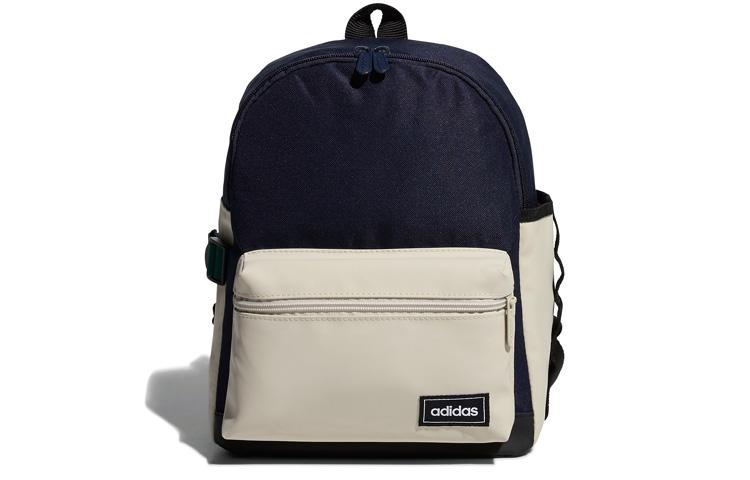 Adidas Leather Recycled Polyester Sports Backpack Mini Unisex Ink Blue GE1241