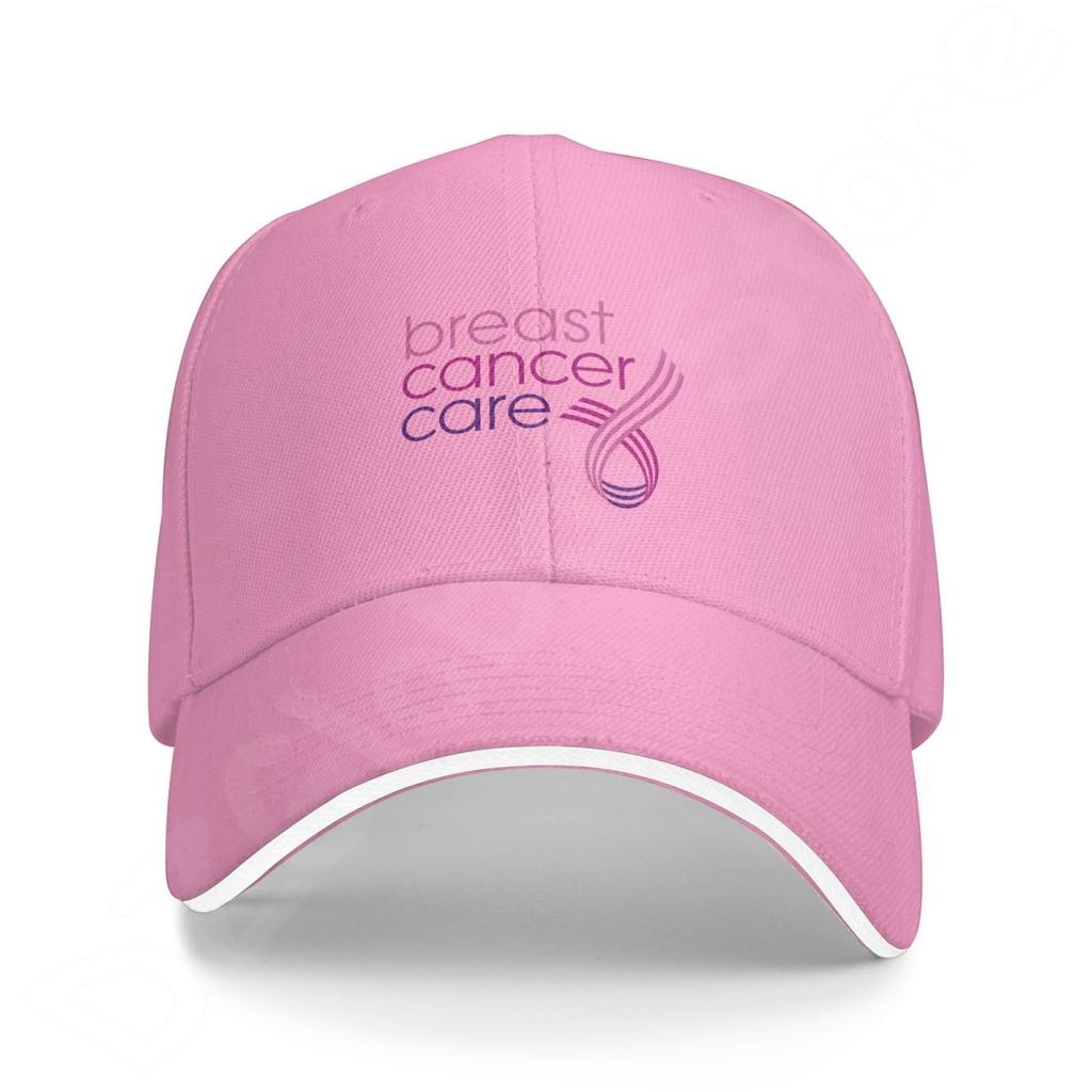 Boné de beisebol com suporte de fita rosa para câncer de mama feminino casual chapéu de proteção solar unissex ajustável boné de caminhoneiro dropshipping