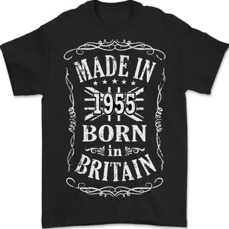 Geboren in der Bretagne 70. Geburtstag Hergestellt 1955 Herren 100% Baumwolle T-Shirt