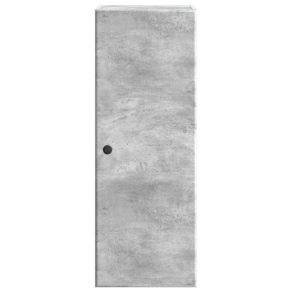 Wall Mounted Cabinet Concrete Grey 33 x 34.5 x 90 cm Particleboard