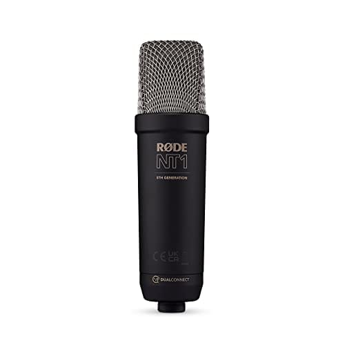RODE Microphones NT1 (5th Generation) Condenser Microphone, Black, NT1GEN5B