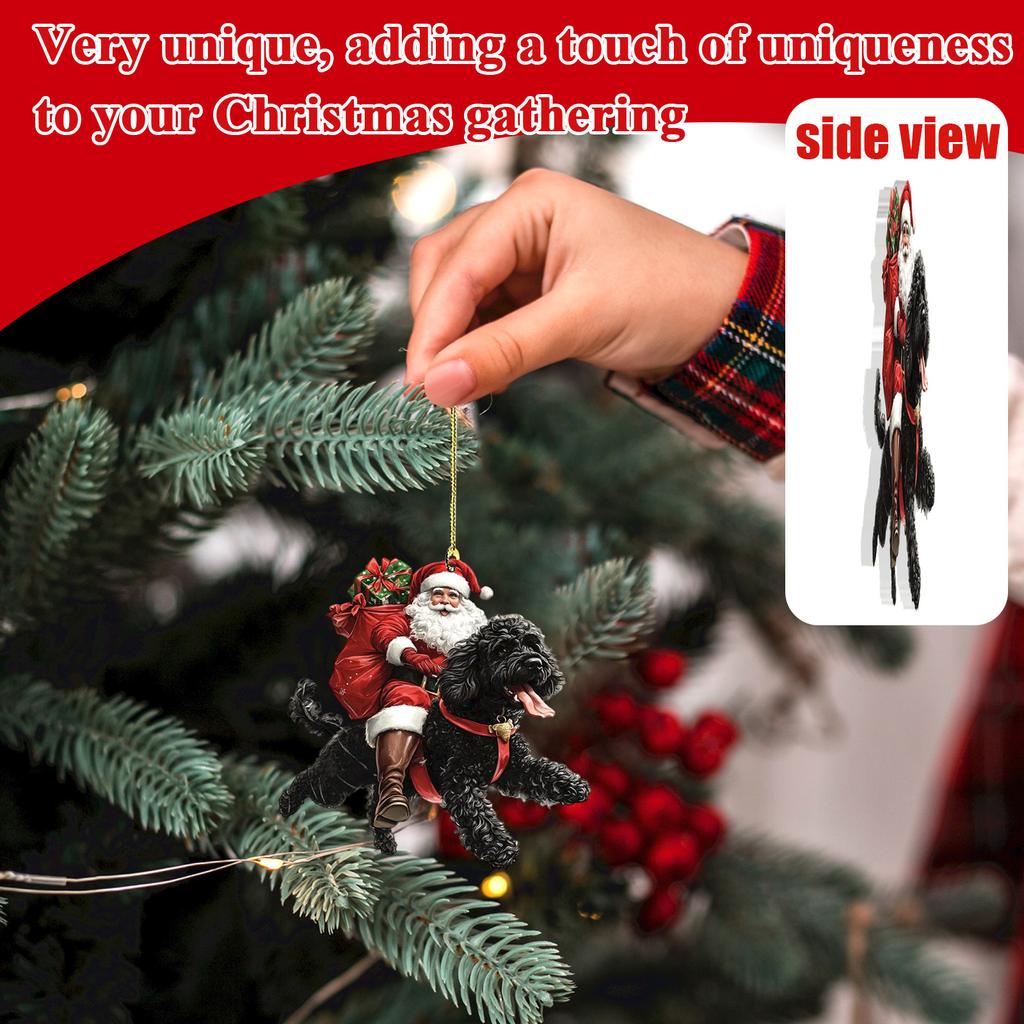 2D Weihnachtsschmuck, Flacher Weihnachtsbaum aus Acryl, Heimdekoration, Anhänger für den Weihnachtsbaum