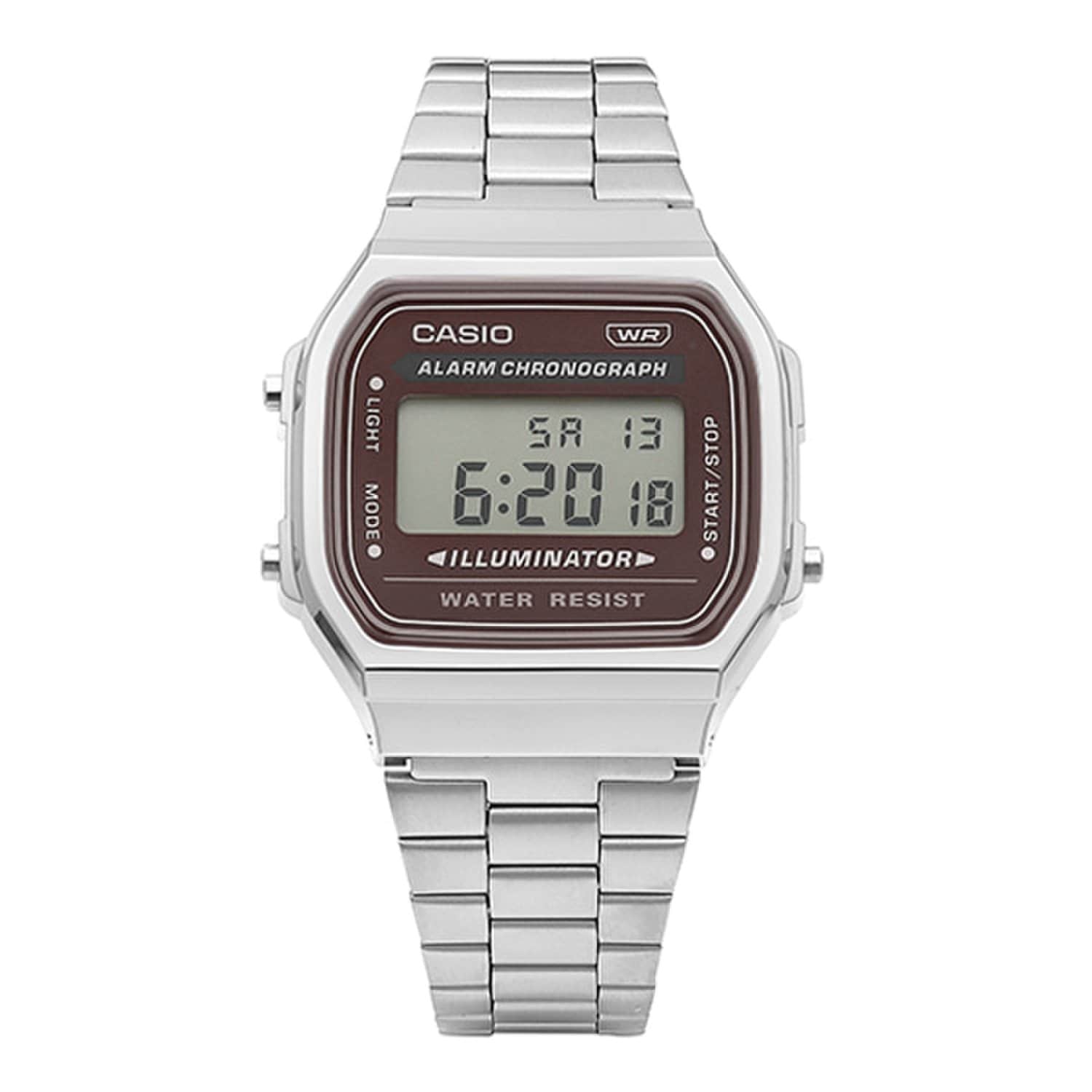 [Casio] A168WA-5AYDF (A168WA-5A) Цифровые квадратные винтажные ретро-часы унисекс из металла