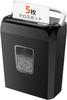 Bonsaii Simultaneous Continuous 5x14mm Fine Card Home 13L Small Black Shredder, 5-Sheet Shredding, 4-Minute Shredding, Cross-Cut, Compatible,