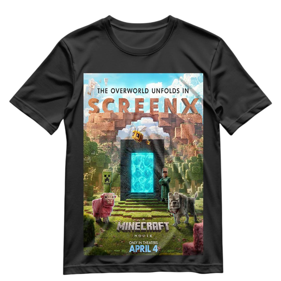 Minecraft T Shirt Minecraft The Movie 2025 Shirt S-XXXL MC3 4XL