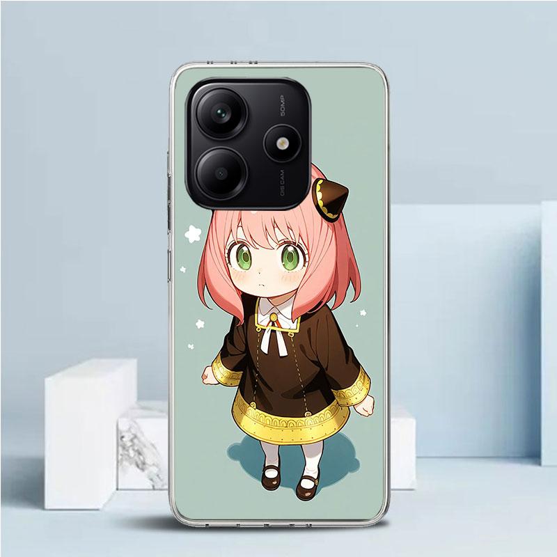 S-Spy Family Anya Phone Case For Xiaomi Redmi Note 15 14 14S 13 12S 12 Pro Plus 11S 11 11T 11E 10S 10 + Soft TPU Back Cover Redm