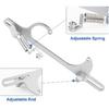 Throttle Cable Bracket 4150 4160 Series Throttle Brackets Billet Adjustable Aluminum (Silver)