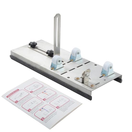 Wine Bottle Cutter, Adjustable Glass Bottle Cutter Set with Six-wheel Stabilizer, DIY Bottle Size#A