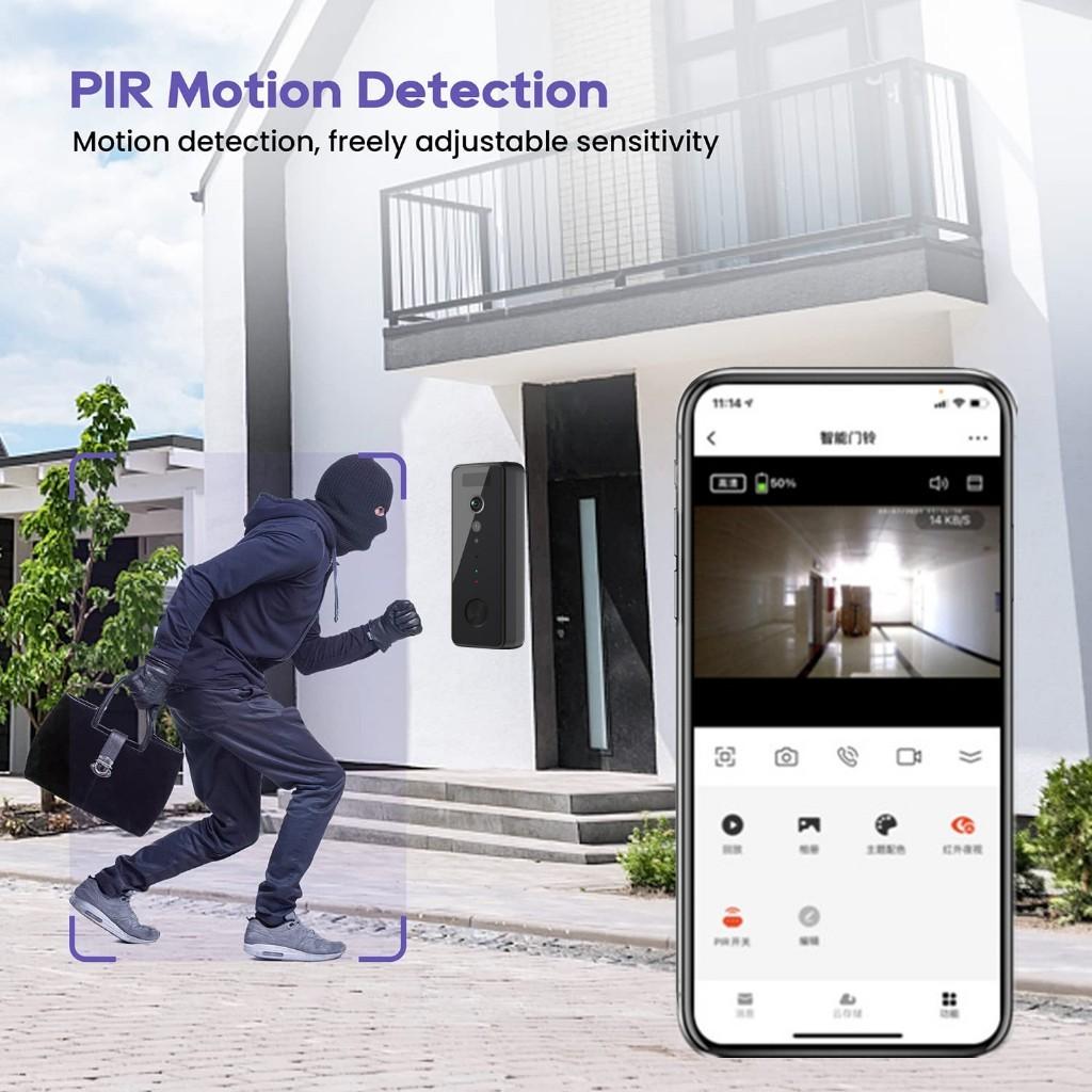 5G Camera Night Vision Household Wireless Security Camera Electric Door Bell WiFi Smart Intercom Video Doorbell