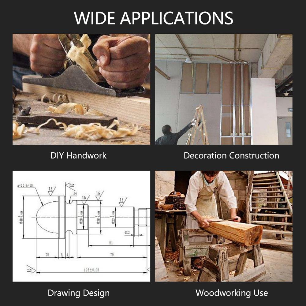 300MM Combination Square Angle Ruler Green 90 Degrees  Stainless Steel Level Square High Precision 45 Degrees