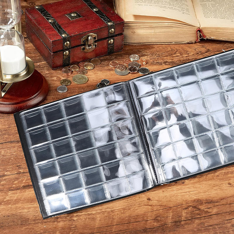 480 Kieszeni Kolekcja Monet Materiały Uchwyt Książka Dla Kolekcjonerów Przenośny Dolar Penny Monety Pudełko do Przechowywania Etui Album